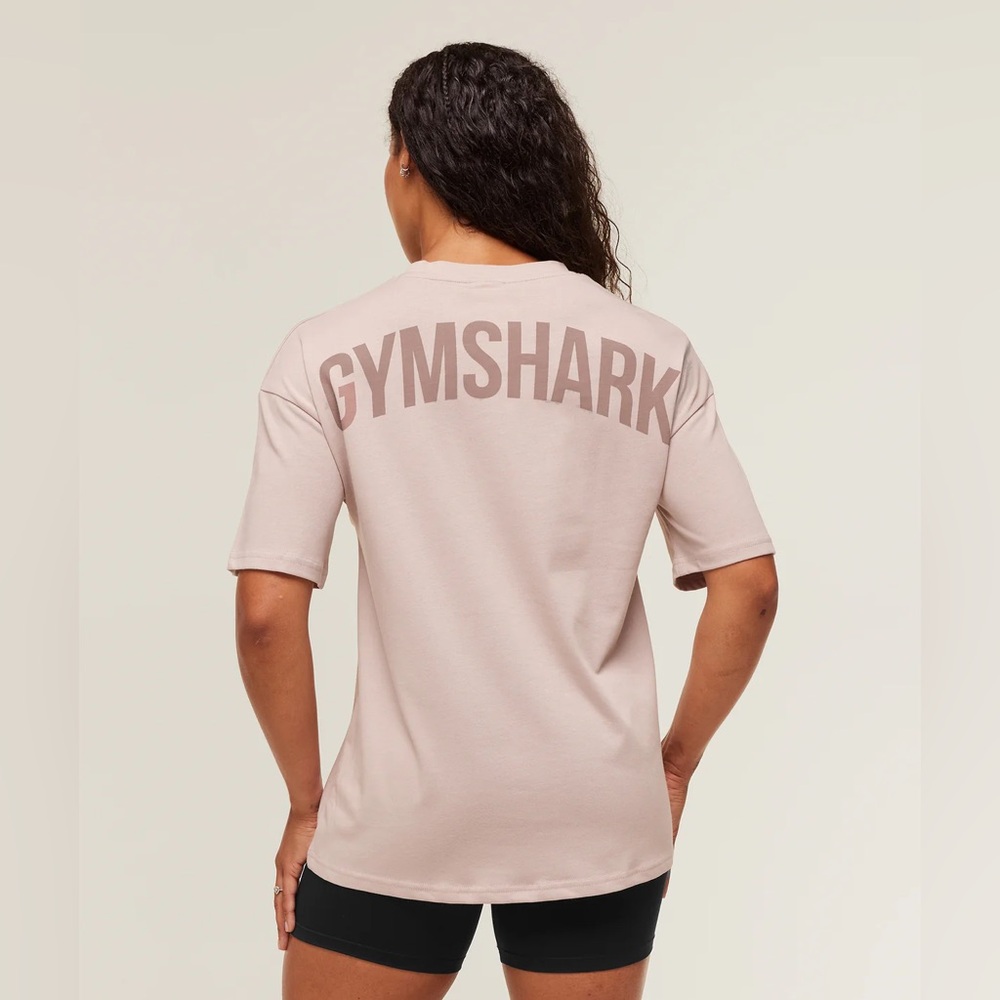 NWT Gymshark - Power Oversized T-Shirt - Pink - Size XL